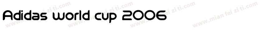 Adidas world cup 2006字体转换